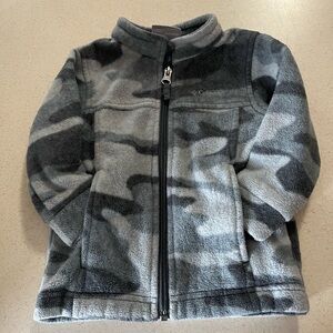 Columbia Gray Camo Fleece Jacket 12/18 months